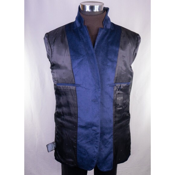 GUESS DEAN Sport Coat Jacket Casual Blazer Sz XL (46) Blue Two Button Cotton EUC - Picture 11 of 15